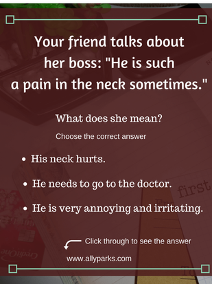 English expressions and phrases in real life situations. define to be a pain in the neck, to be a pain in the neck meaning, English speaking, English conversation, spoken English, esl, efl, English, Inglês, inglés, английский язык, ingles, английские