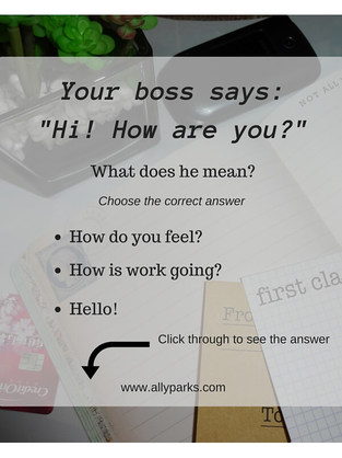 Hi How are you? means Hello! Useful English expressions. define Hi! How are you? Hi! How are you? meaning, ESL, Learn English, English conversation, spoken English, English speaking, speak English, learn English speaking, greeting in America, http://www.allyparks.com/english-blog/hi-how-are-you